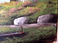 Óleo original sobre lienzo pintado y firmado por A. Müller